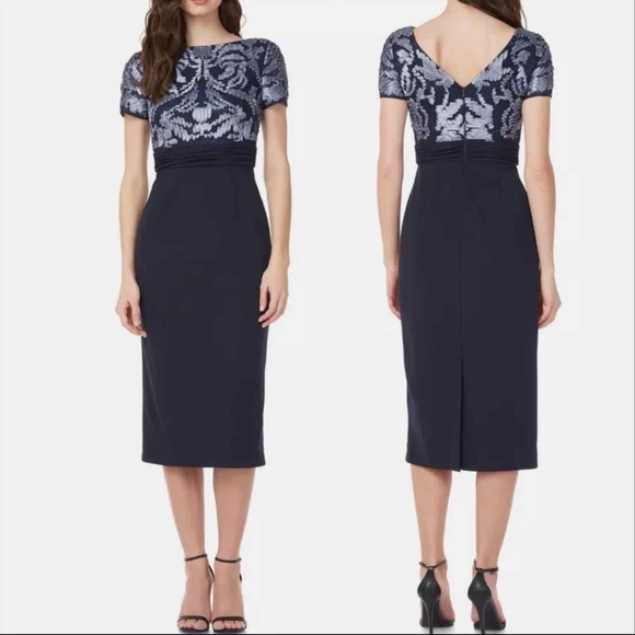 JS Collection Soutache Midi Dress - Picture 1 of 11